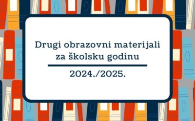 Odluka o korištenju drugih obrazovnih materijala za šk. god. 2024./2025.