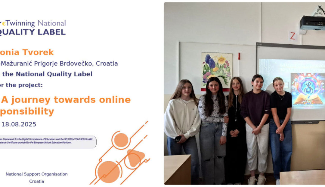 Naš eTwinning projekt nagrađen Nacionalnom oznakom kvalitete