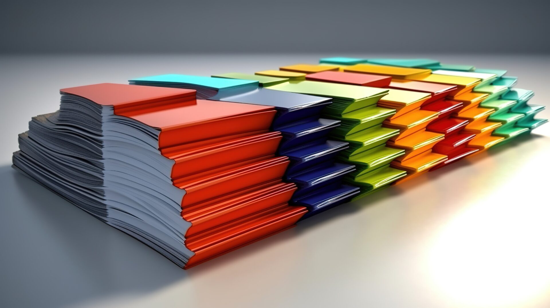 —Pngtree—stacked empty books 3d render_5831571