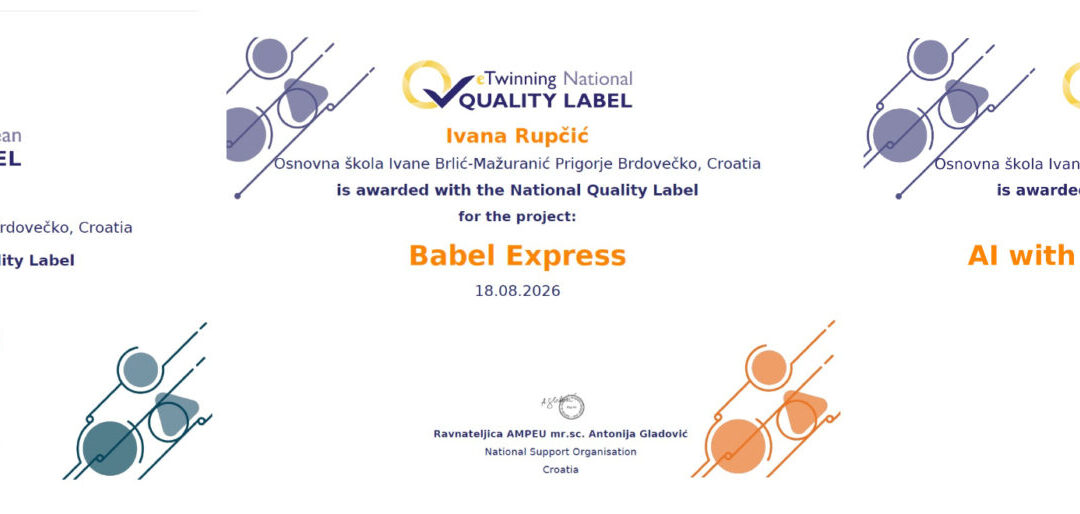 Etwinning oznake kvalitete za naše učiteljice
