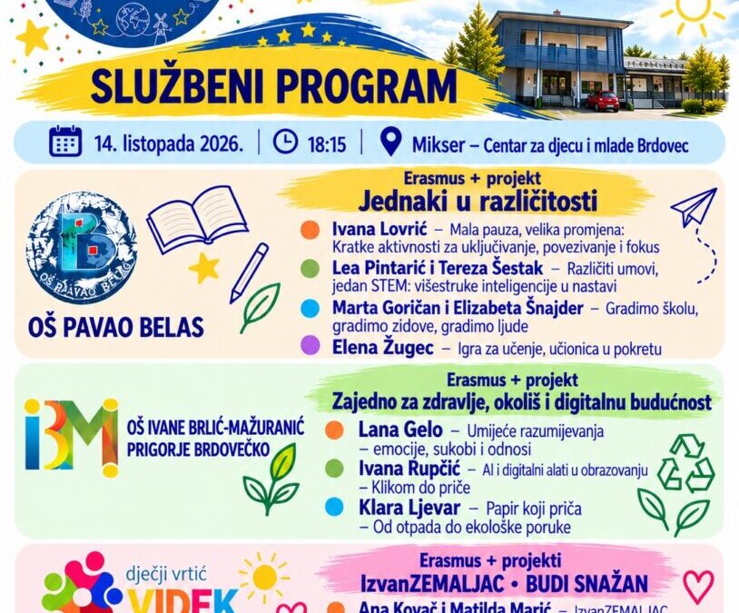 Europske obrazovne prakse u Općini Brdovec – Poziv na Erasmus Days 2026.